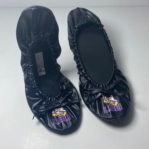 FOCO NCAA Womens Exclusive Team Logo Flats with Clutch